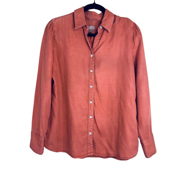 Chico Tops - Chicos Womens long Sleeve Blouse Size 8-10